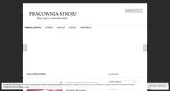 Desktop Screenshot of pracowniastroju.com